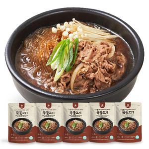 뚝불고기 5개 엠에스푸드 뚝불  즉석 요리 캠핑 간단 간편 엄마손맛 간편식 혼밥 음식