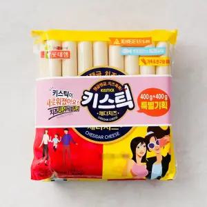 롯데웰푸드 롯데햄 키스틱 체다치즈 400g*2개