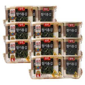 10매 술안주 밥반찬 양반 동원 참기름 식탁김 9개입6개
