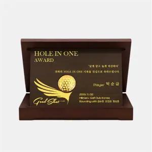 비상 순금골프공 골드바 1.875g 우드상패 24k