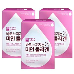 애플트리김약사네 바로 느껴지는 미인 콜라겐 2g x 14포 x 3개