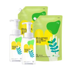 [텐바이텐]순샘 맨손설거지 포밍 주방세제 시트러스향 500ml 2개 1L 2개