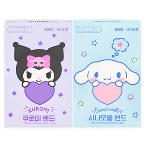 산리오 캐릭터즈 밴드 쿠로미 시나모롤 표준형 12매입 1개