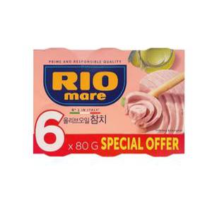리오마레 올리브오일참치 80g 6입 e
