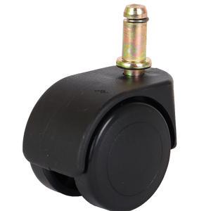 HK 의자바퀴 휠타입(쌍바퀴) 50mm 핀타입 일반형 / 책상 장식장