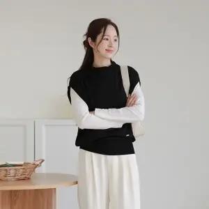 [르포엠]이태리 울100 모크넥 멀티 베스트