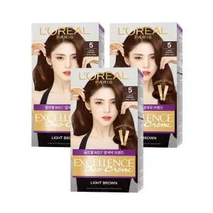 로레알파리 엑셀랑스 듀오 크림 염모제 3개