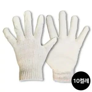 반코팅 장갑 흰색 10개입 목장갑 코팅장갑 안전장갑 목장갑 면장갑 작업장갑 현장장갑