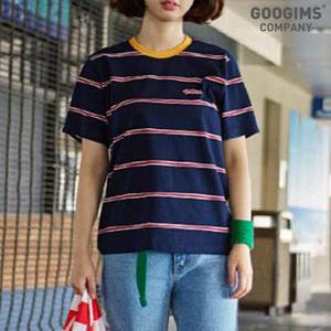 [구김스] GB0727_NWR 스트라이프 반팔티셔츠