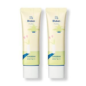 [블루반]퓨어 선크림 50ml+50ml(2개), SPF50+ PA++++ / 자외선+블루라이트차단!