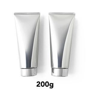 실버 알루미늄 플라스틱 스퀴즈 병 화장품 로션 크림 리필 용기 빈 소프트 튜브 200ml