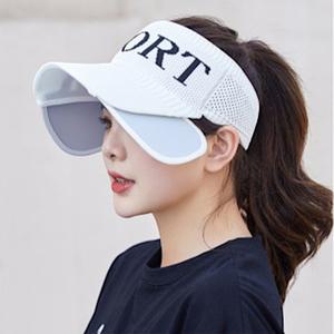 자외선차단 사이드 캡 조절 선캡 썬캡 모자 여름 여성 성인 여자 골프 런닝 테니스 창넓은썬캡