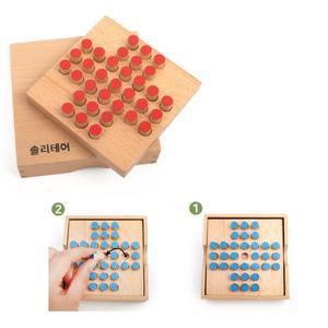 5세 홈스쿨 원목솔리테어 창의수학교구 두뇌발달 집콕놀이