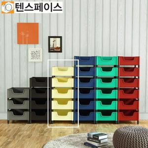 [신세계라이브쇼핑]텐스페이스 모노컬러 다용도 수납박스 5단 MN05