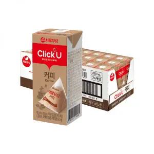 서울우유 클릭유 커피 200ml, 24개