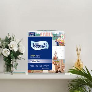 미래생활 잘집 미용티슈 150/200매 3입 세트