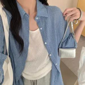 [코코블랑] 코니 체크 루즈핏 셔츠