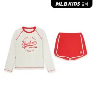 [MLB키즈 공식] 25SS 바시티래쉬가드 세트 NY (Red) 7ASWV2353-50RDS