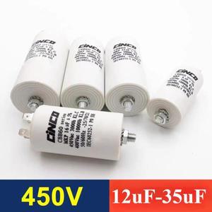 나사  모터 구동 캐패시터 CBB60 450V 12UF 14UF 16UF 20UF25UF 35UF 시작 워터 펌프 청소기 에어펌프 1개
