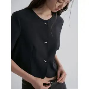 라운드넥 숏 자켓  네이비 (325711LY1R)