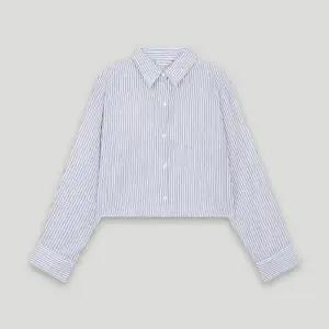 [롯데백화점]코데즈컴바인 크랍 썸머 스트라이프 셔츠 (CKB-SH007W6)