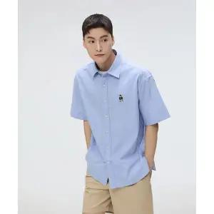 스파오 SPAO 우디 옥스퍼드 오버핏 반팔 셔츠_SPYWF25C52 SPYWF25C52 729733