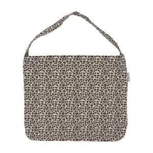 EMIS LEOPARD CORDUROY ECO BAG-CREAM