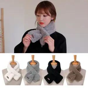 엔비 핫팩목도리 여성 목도리 머플러 밍크 페이크 쁘띠 퍼 겨울 방한
