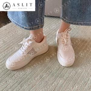 [기타][애슬릿] 펀칭 통굽 여성 발편한 레이스업 데일리 운동화
