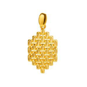 갤러리아 여자 순금 펜던트 라운드 벌집 메달 24K 11.25g