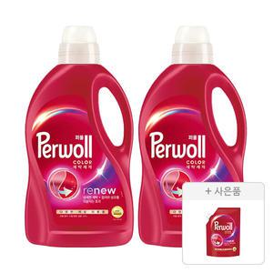 퍼울 컬러 본품 1.9L,  2개 + 증정(세탁세제 (컬러, 다양한 색상 의류용), 300 ML, 1개)
