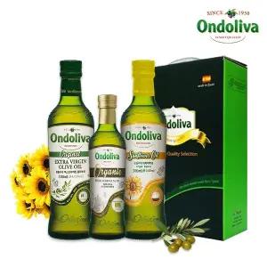 [온돌리바] 유기농 엑스트라버진 올리브유 250ml 1P,해바라기유 500ml 1P,엑스트라버진 올리브유 500ml 1p