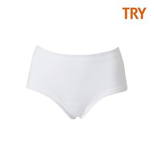트라이 순면 여자 속옷 베이직 팬티 흰색 3매