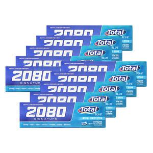 애경 2080 시그니처 토탈 블루 치약 오리지날 민트 125g 10개 양치