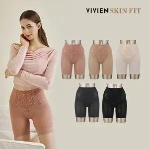 비비안 스킨핏 사각 롱 거들 팬티 패키지 5종_V111