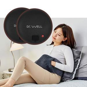 [기타]닥터웰 온열 돌찜질기 황토 전기 찜질팩 뜸질기 핫팩 DR-175 (본체+전용복대) 세트x2개