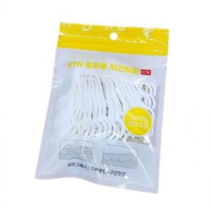 대용량 이쑤시개 겸용 치실100P 치간칫솔 치아 사이 칫솔 셀프 치아관리