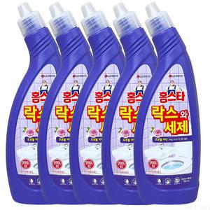 엘지생활건강 홈스타 락스와 세제 후로랄 파인 750ml 5개