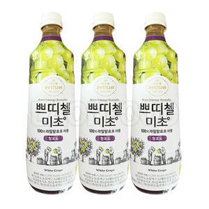 CJ제일제당 쁘띠첼 미초 청포도 900ml x 3개