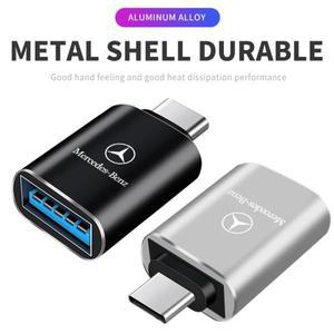벤츠 자동차 Type-C-USB 3.0 인터페이스 미니 컨버터 충전 어댑터 메르세데스 벤츠 B/C/E/S 클래스 A C200L