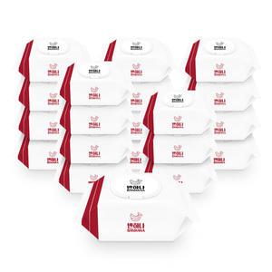 반하나 화이트는 물티슈 100매 20팩 / 캡형