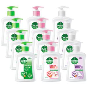 데톨 항균 핸드워시 250ml 3종 (오리지널 4개 + 스킨케어 4개 + 센서티브 4개)