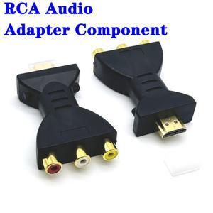 HDMI to AV 금도금 호환 수-3 RGB RCA 비디오 어댑터 컴포넌트 컨버터