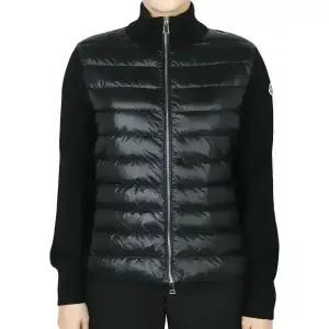 디몬트 몽클레어 여성 로고 패치 울 믹스 집업 자켓(블랙) 9B00025 M1131 999