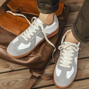230~270mm 남녀공용 독일군 스니커즈 화이트 블랙 심플한 데일리 신발