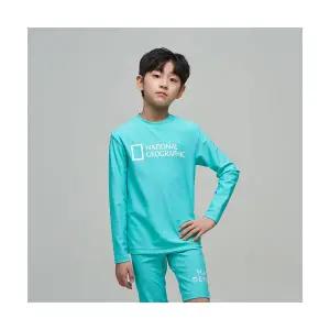 내셔널지오그래픽 키즈 K242URG440 베이직 빅로고 래쉬가드 MINT 796373