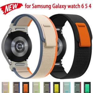 삼성 갤럭시 시계용 트레일 루프 밴드 7 6 5 4 40mm 팔찌/5 Pro 45mm/Watch6 클래식 간격 없음 원클릭 스트