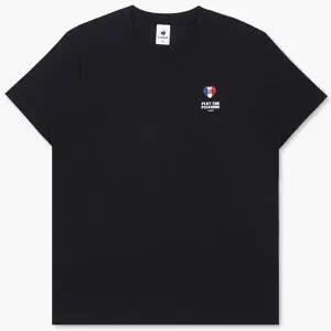 [하프클럽/ 스포르티브] 레귤러핏 와펜로고 냉감 반팔티 QP323FRS71 BLK