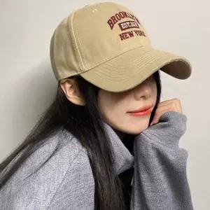 남녀공용 브루클린 빈티지 자수 볼캡 빅사이즈 6컬러 여성모자 여자모자 남자모자 남성모자