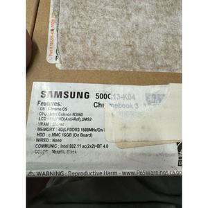 삼성 SAMSUNG [세금포함] [정품] 크롬북 3 xe500c13-k04us 11.6 INTEL 셀러론 4GB RAM / 16GB SSD 솔리드